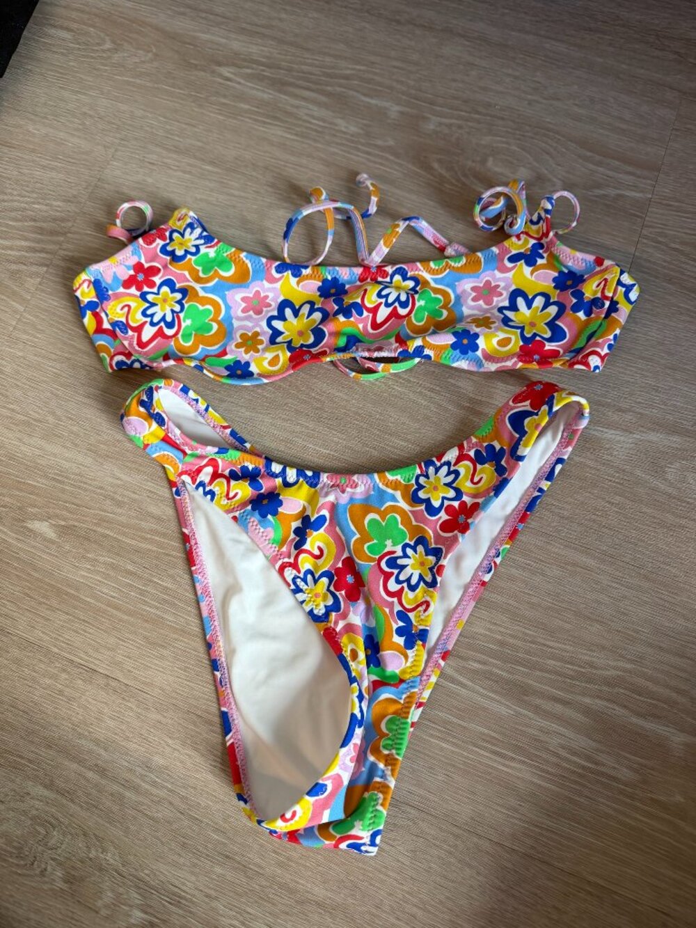 Oh Polly Retro Floral Bikini Set XS
